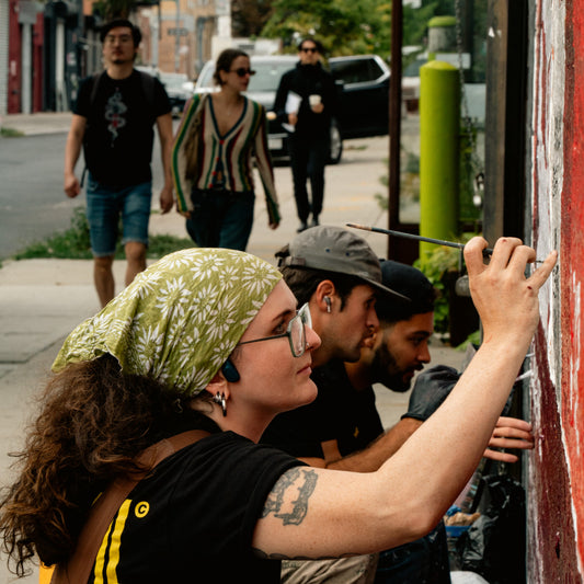 That Artsy Mural on a Brooklyn Building? It’s a Whiskey Ad