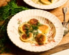 Dinner dumplings: Alice Zaslavsky’s savoury syrniki with caraway and caramelised onion – recipe