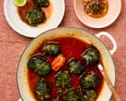 Ixta Belfrage’s recipes for charutos with spicy tomato broth, and guava, curry and chilli meatballs