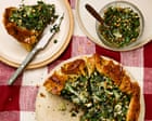 Meera Sodha’s recipe for spinach and feta galette with lemon and pine nut salsa | Meera Sodha recipes