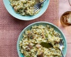 Salt pork with spinach rice and fish curry with mango: Keshia Sakarah’s recipes for Caribbean main courses