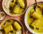Chetna Makan’s recipes for corn on the cob curry and coriander mint chutney butter corn