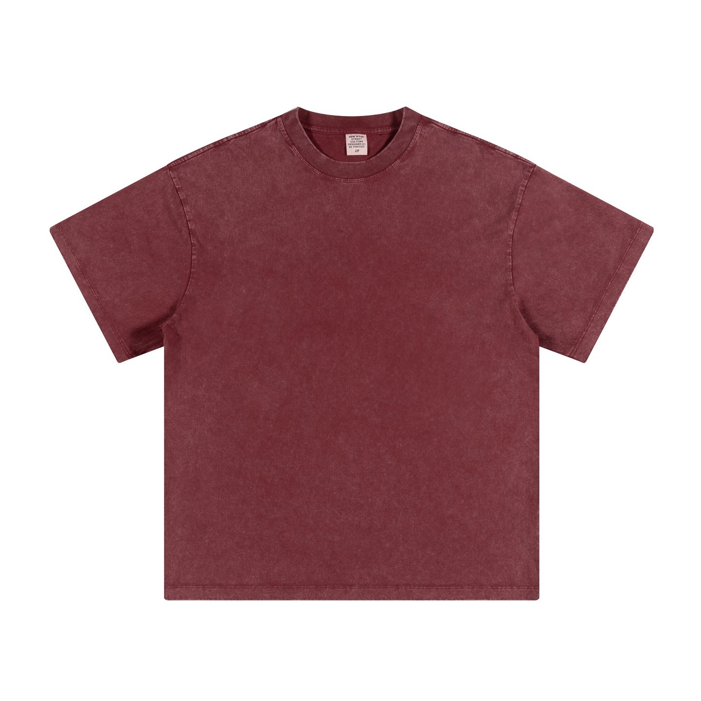 Men's summer American youth fashion brand heavy all neckline cotton short sleeve loose trend T-shirt men