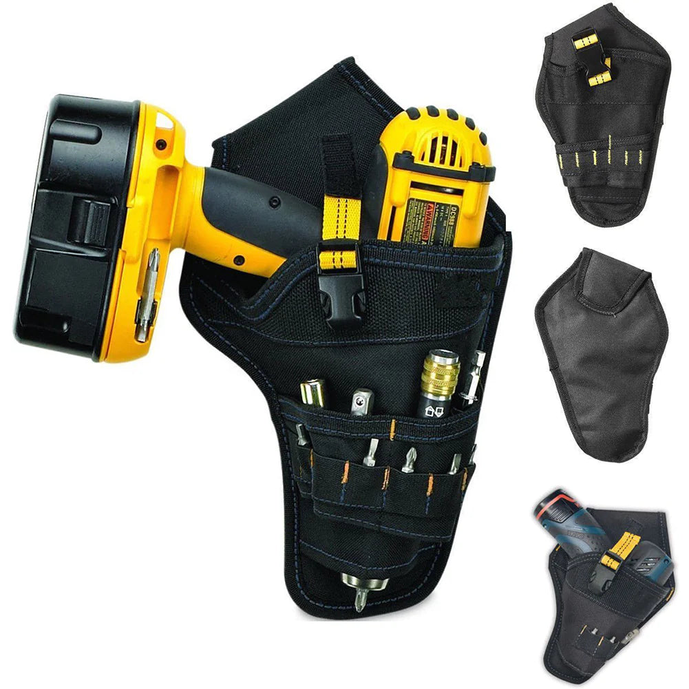Heavy Duty Drill Holster Tool Belt Pouch Bit Holder Hanging Waist Bag Drill Tool by Anti Spier