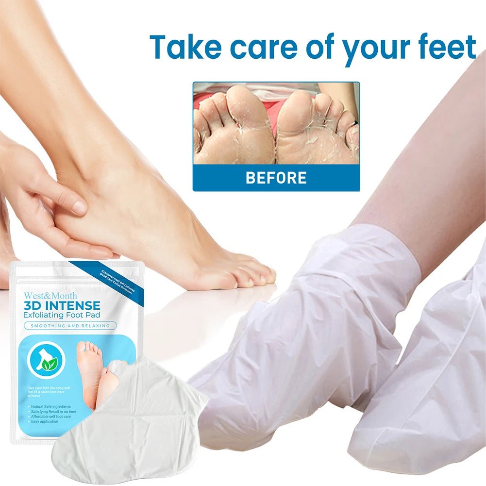 1 Pair Exfoliating Moisture Feet Mask Pedicure Cuticles Peel Off Dead Skin Remover Foot Care - Anti Spier - Anti Spier -