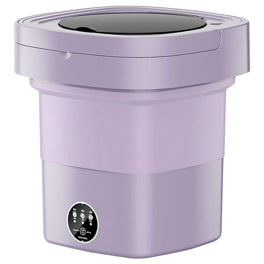 10 L Portable Washing Machine with Timer Folding Washing Machine Laundry Cleaning Washer for Apartment Laundry Camping RV Travel - Anti Spier - Anti Spier -