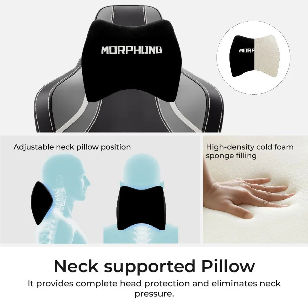 C-L42R Gaming Chair with Adjustable Neck Pillow and High-Density Foam for Enhanced Comfort