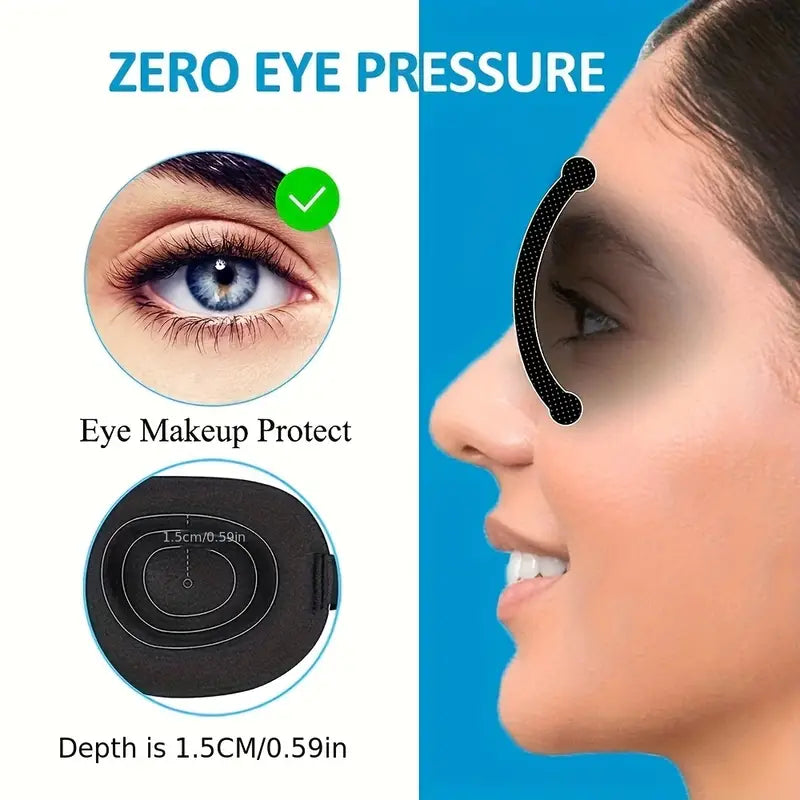 Adjustable 3D Sleep Mask for Men & Women - Breathable, Light-Blocking Eye Cover for Naps & Travel Father's Day, Mother's Day Gift