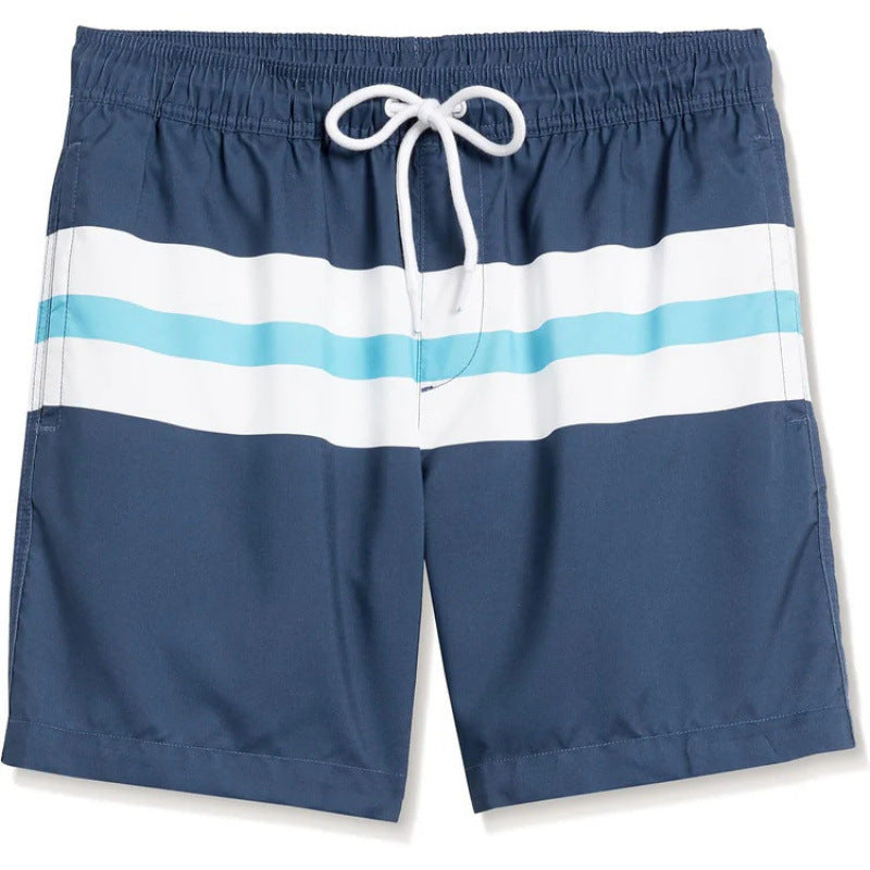 Beach pants men's large size quick dry loose thin men's shorts sports casual flower pants