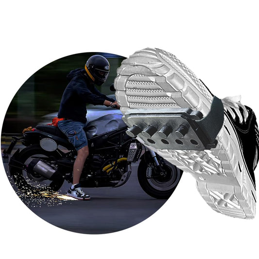 SprintSparkZK Upgrade 1/2PCS Reusable Motorcycle Sparks Shoe Covers | Bicycle Sparks | Skateboard Sparks | Cool Sole Sparkling Shoe Cover (1PC and 16 consumables) by Anti Spier