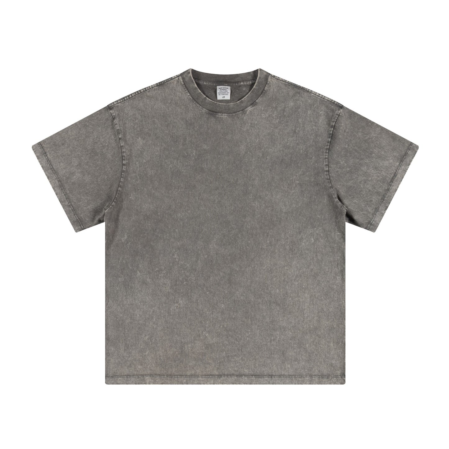 Men's summer American youth fashion brand heavy all neckline cotton short sleeve loose trend T-shirt men