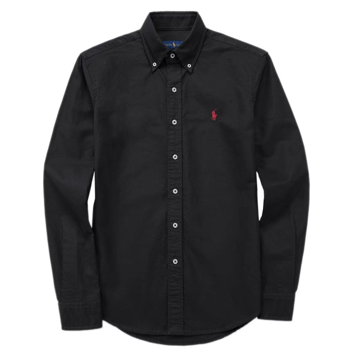 The same style RL Ralph all horse logo embroidered long-sleeved shirt, pure cotton men's POLO shirt with lapels