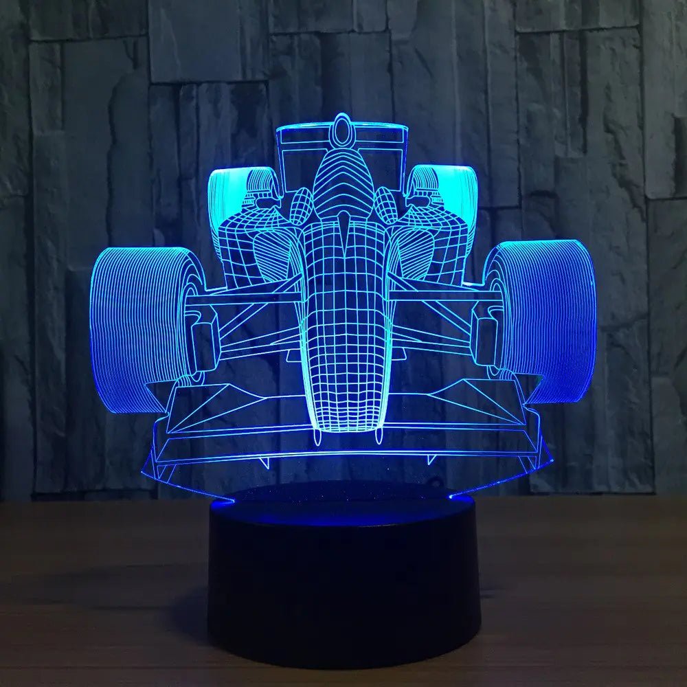 3D Racing LED Touch Control Night Light Decor Lamp - Anti Spier - Anti Spier -