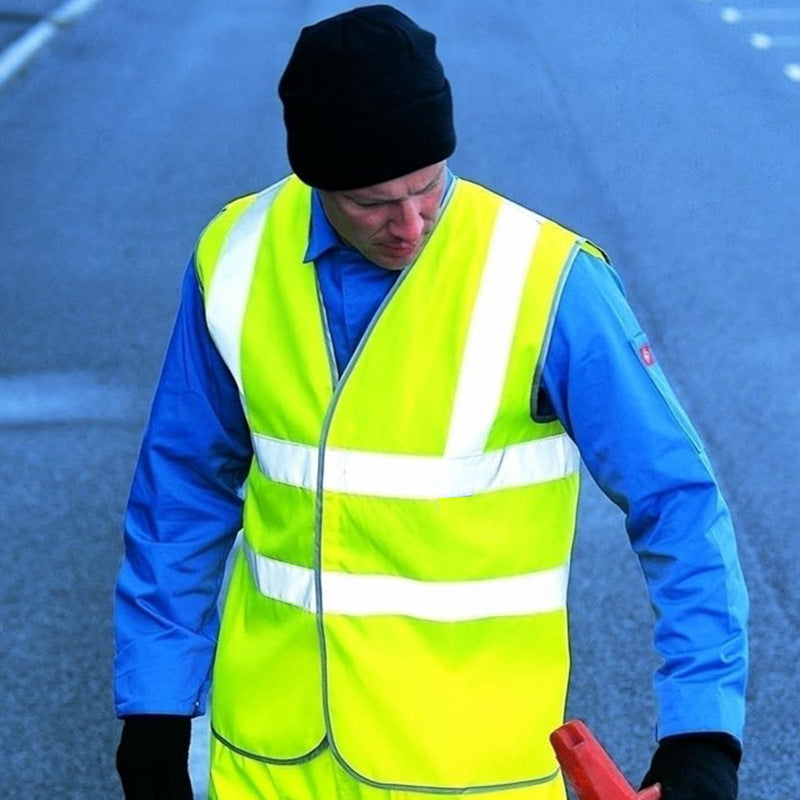 Reflective vests with printed words, sanitation and cleaning vests, escent coats, road construction and traffic safety protective suits