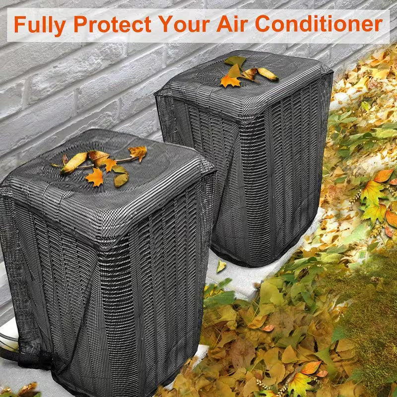 Four Seasons Anti-Blocking Mesh Outdoor Air Conditioner Cover | Easy to Install and Clean, AC Unit Protection - Prevents Debris Buildup