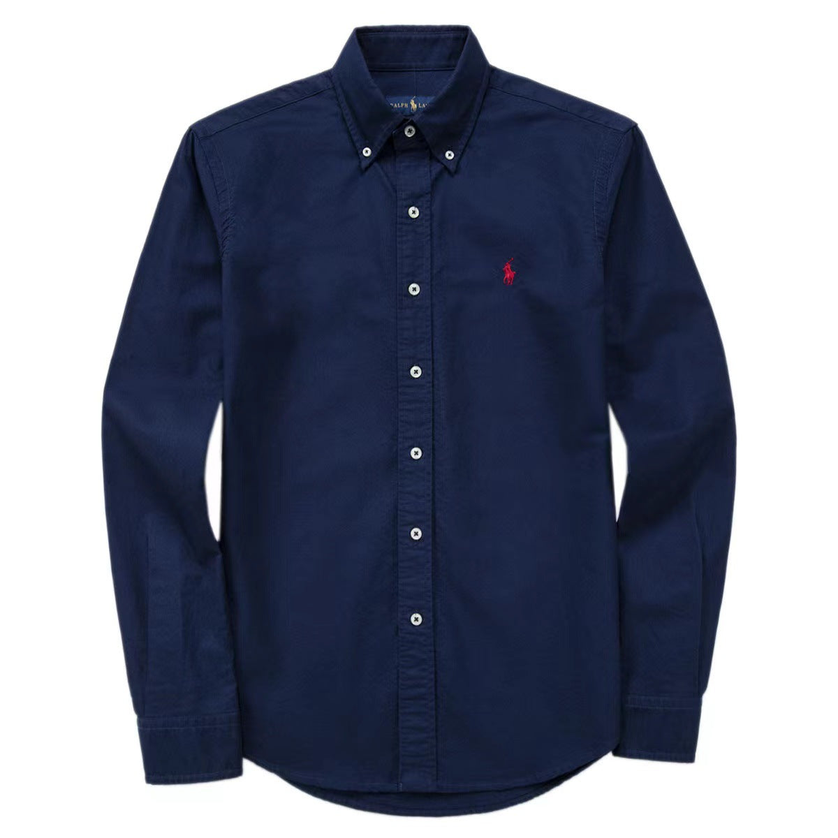 The same style RL Ralph all horse logo embroidered long-sleeved shirt, pure cotton men's POLO shirt with lapels
