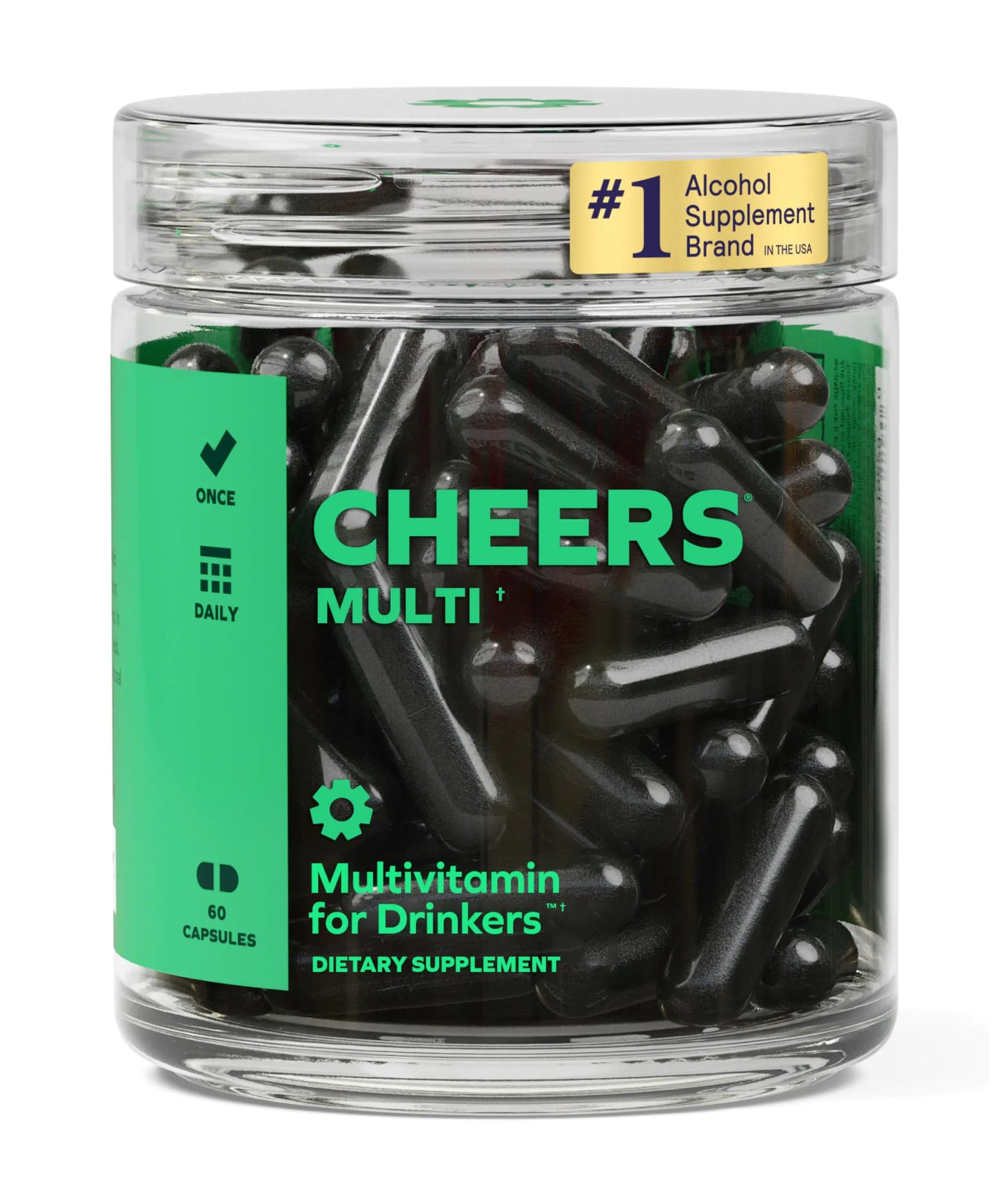 Cheers Multi | Multivitamin for Drinkers | Replenish Lost Vitamins from Drinking & Support Overall Health | 30 Doses | Choline Betaine Niacin B-Vitamins | Daily Multivitamin Supplement