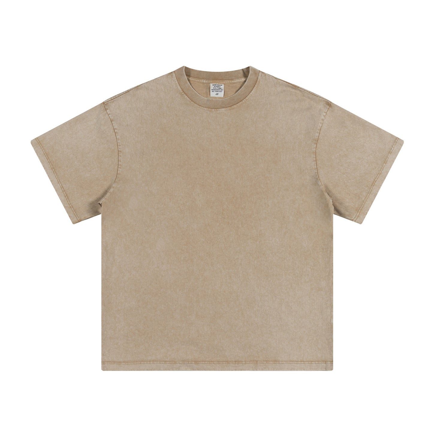 Men's summer American youth fashion brand heavy all neckline cotton short sleeve loose trend T-shirt men