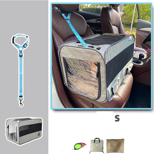 Pet Travel Carrier Bag Portable Pet Bag Folding Fabric Pet Carrier Travel Carrier Bag For Pet Cage With Locking Safety Zippers by Pet Zen