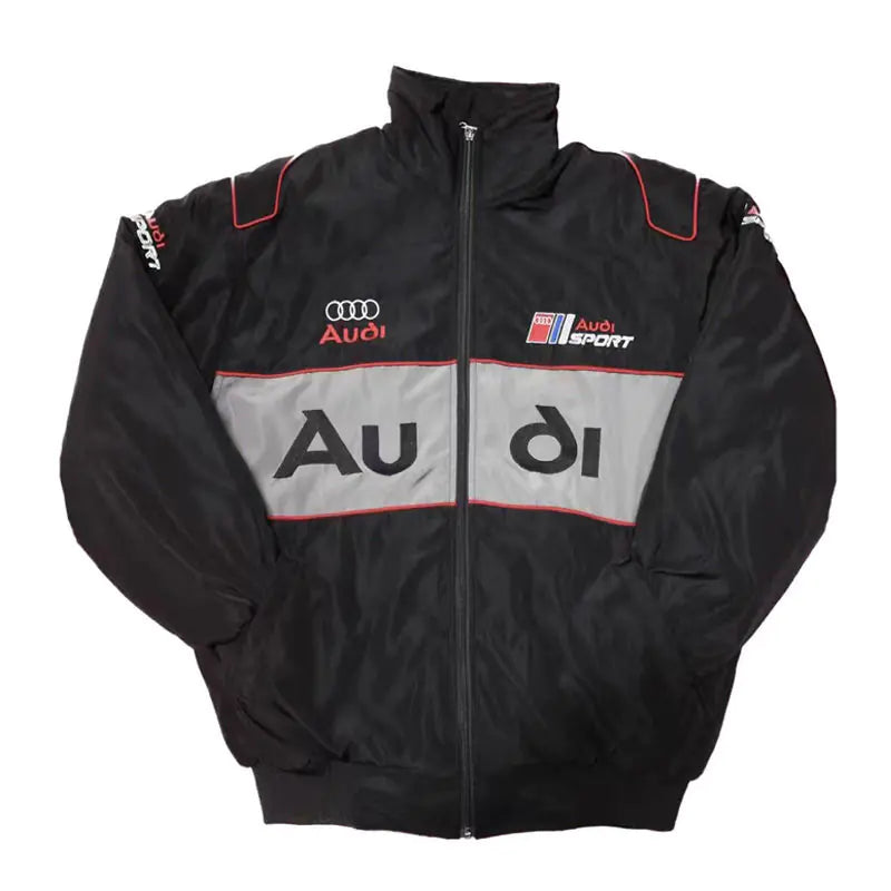 F1 Motorcycle Racing Jacket with Vintage Embroidery