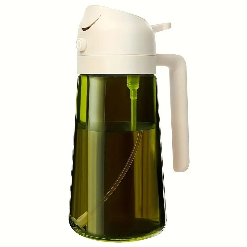 Dual-Purpose Pressurized Oil Sprayer | Large Capacity Leak-Proof Pouring and Spray Bottle for Home Use, BBQ Spray Canister