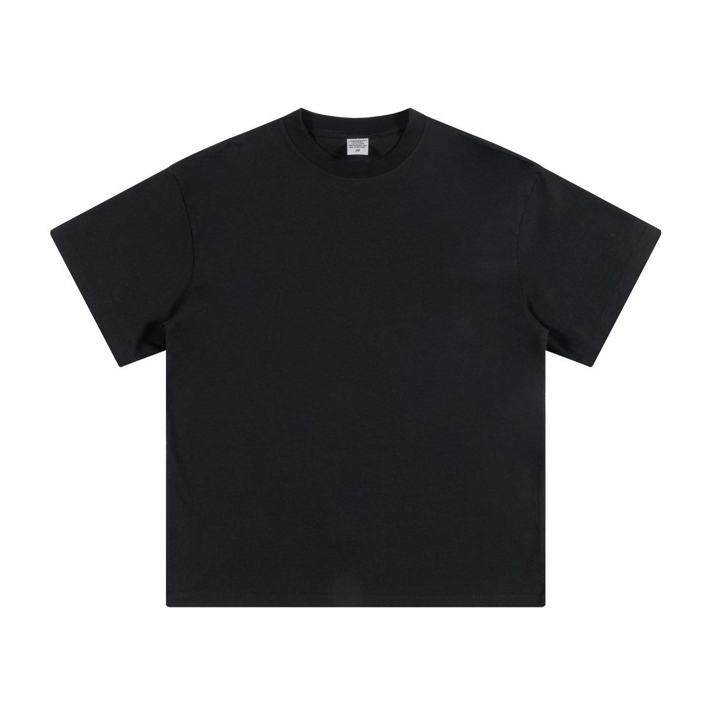 Men's summer American youth fashion brand heavy all neckline cotton short sleeve loose trend T-shirt men