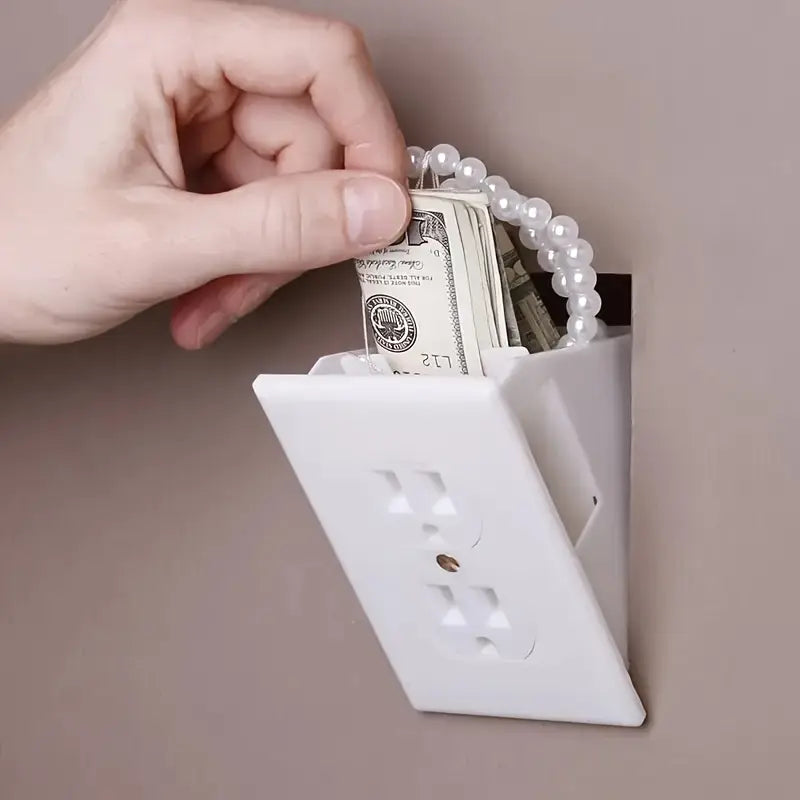 Wall Outlet Hidden Safe With Key Lock, The Sneaky Way To Trick Thieves, Easy To Install, Real Wall Plate, Wall Hidden Safe For Money, Elevated Choice Over Book Safe Or Can Safe