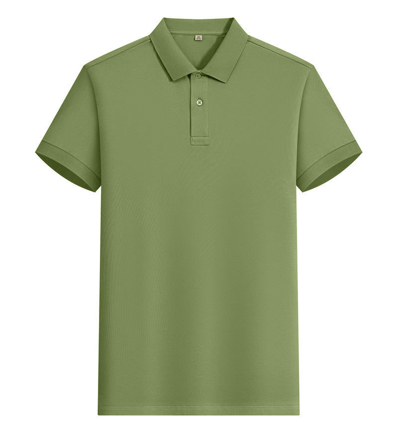 200g Island cotton polo shirt, cotton , cashmere texture, silk luster, moisture-wicking, anti-wrinkle, wear-resistant, short-sleeved