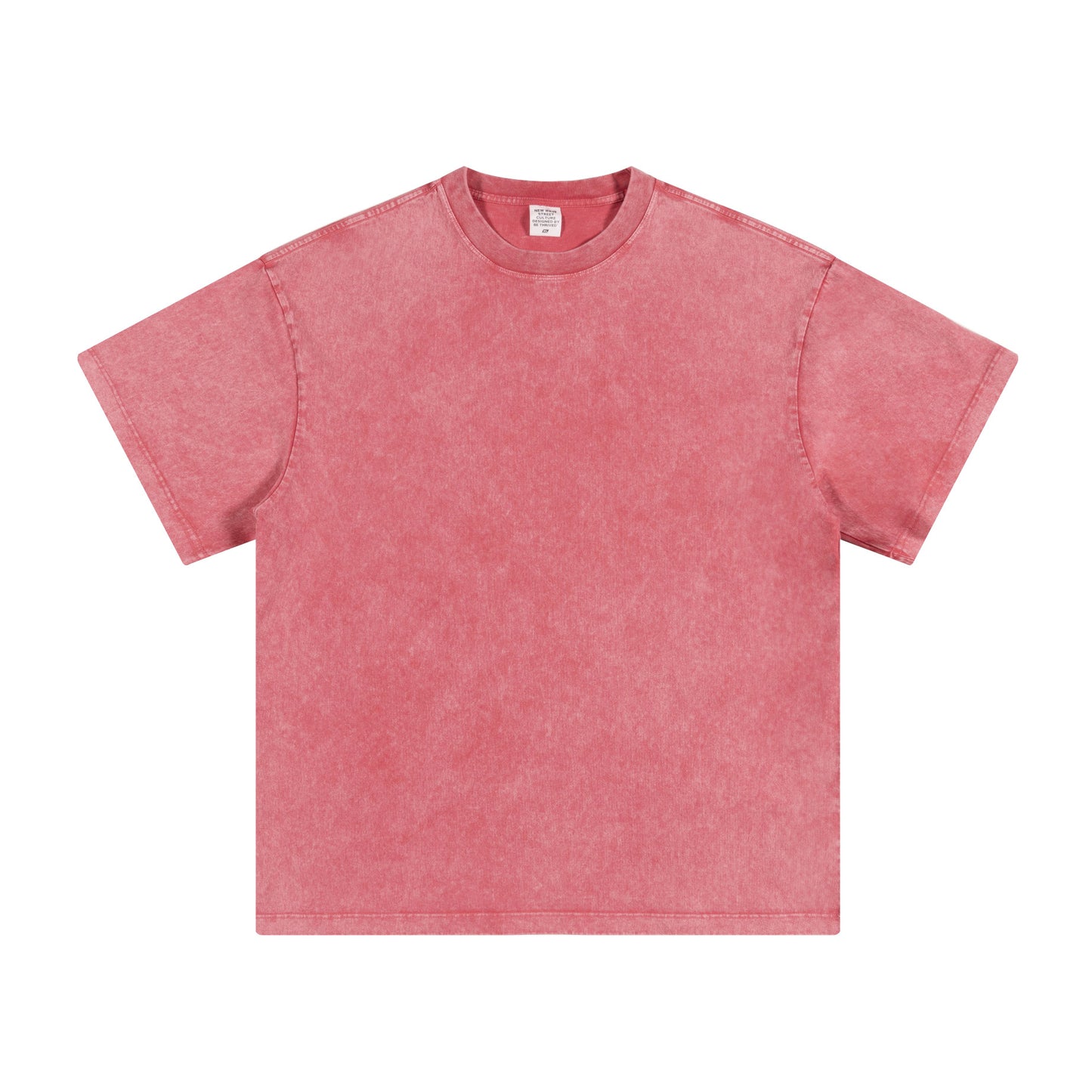 Men's summer American youth fashion brand heavy all neckline cotton short sleeve loose trend T-shirt men