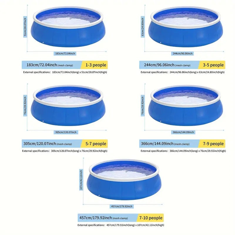 Inflatable swimming pool305*76 butterfly inflatable coil mesh pool by Dropsure