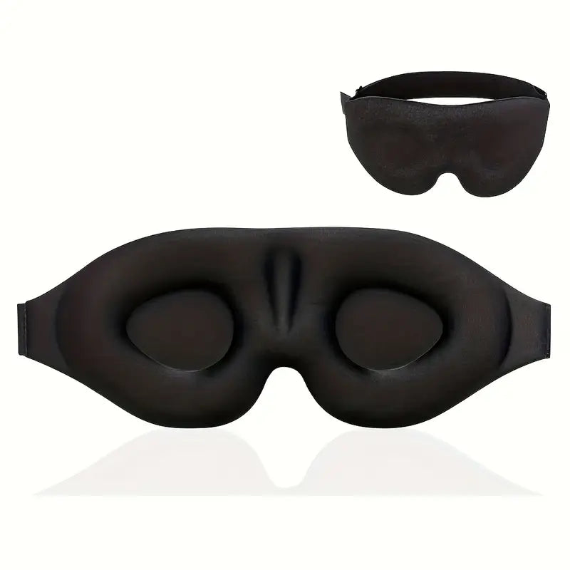 Adjustable 3D Sleep Mask for Men & Women - Breathable, Light-Blocking Eye Cover for Naps & Travel Father's Day, Mother's Day Gift