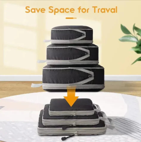 Amazon Travel Compressed Storage Bag 3-Piece Set for optimizing travel storage.