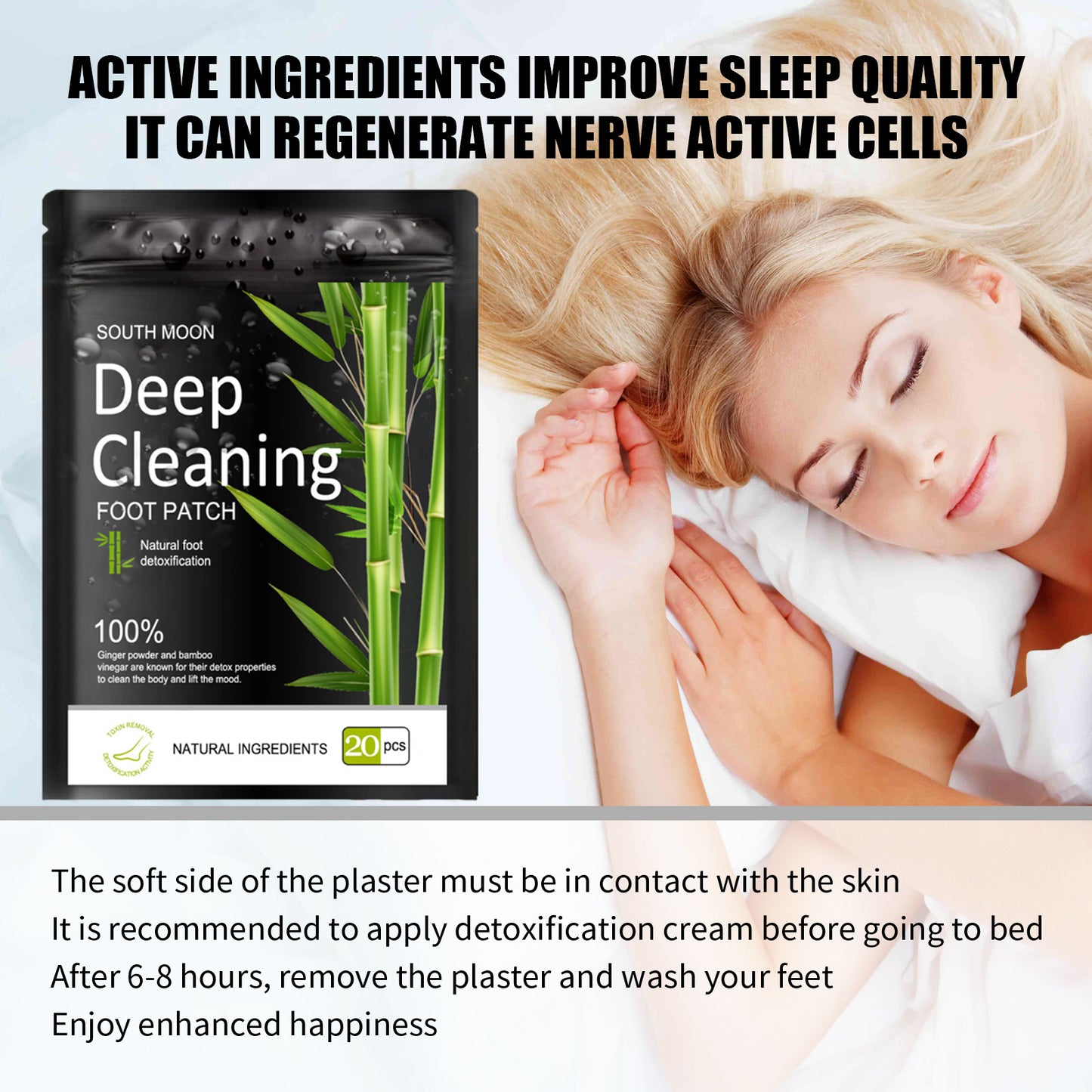 Foot patches are gentle and natural, with herbal moisturizing care that relieves the body. They are daily foot care patches