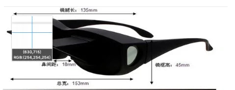 Lazy Periscope Horizontal Reading TV Sit View Glasses