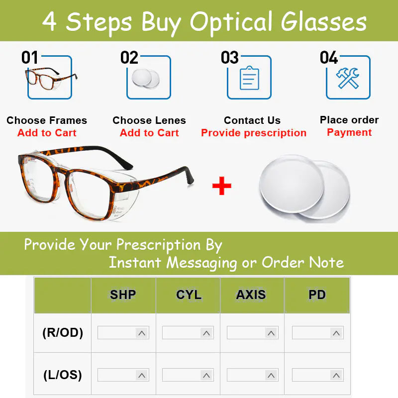 Moisture-Proof Blue Light Blocking Glasses with Prescription Frame