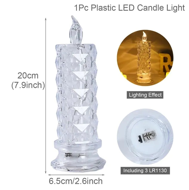 Crystal Atmosphere Table Lamp with LED, 3/16 color crystals, soothing night light, touch control, elegant home decor accessory.