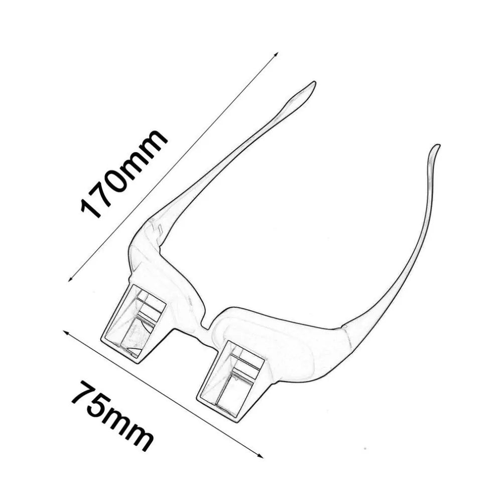 Lazy Periscope Horizontal Reading TV Sit View Glasses