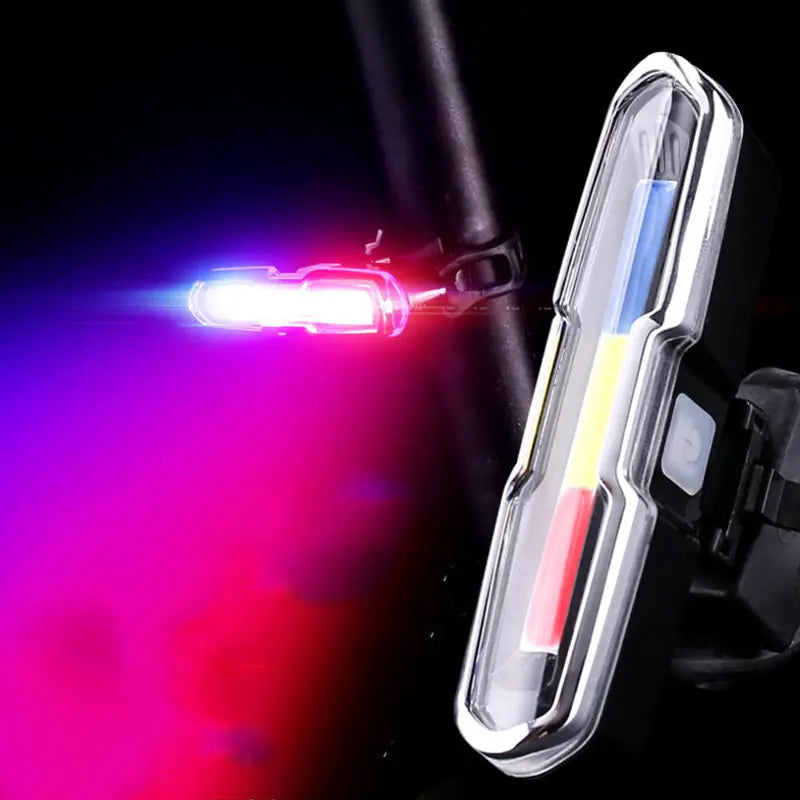 USB Rechargeable Bicycle Tail Light for Night Riding