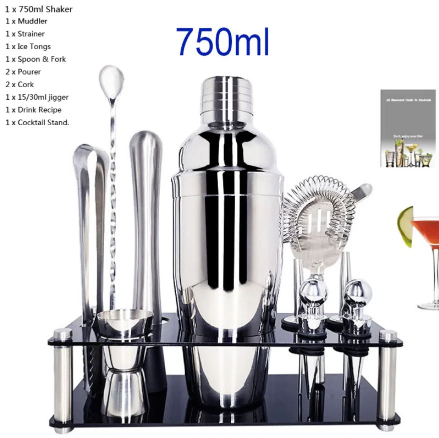 1-12 pcs Cocktail Shaker Set