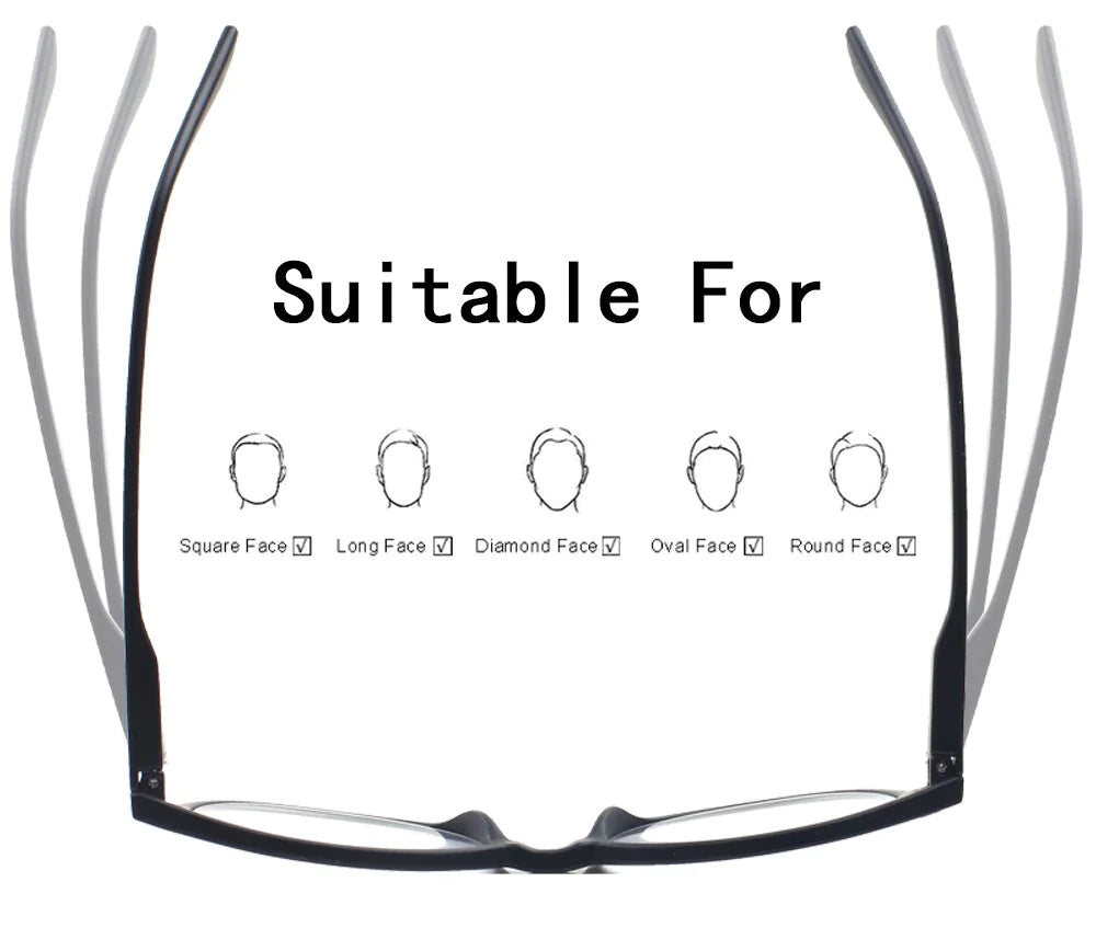 4 Pack Reading Glasses Readers Men Women Square Frame Spring Hinge Unisex Pairs by Anti Spier