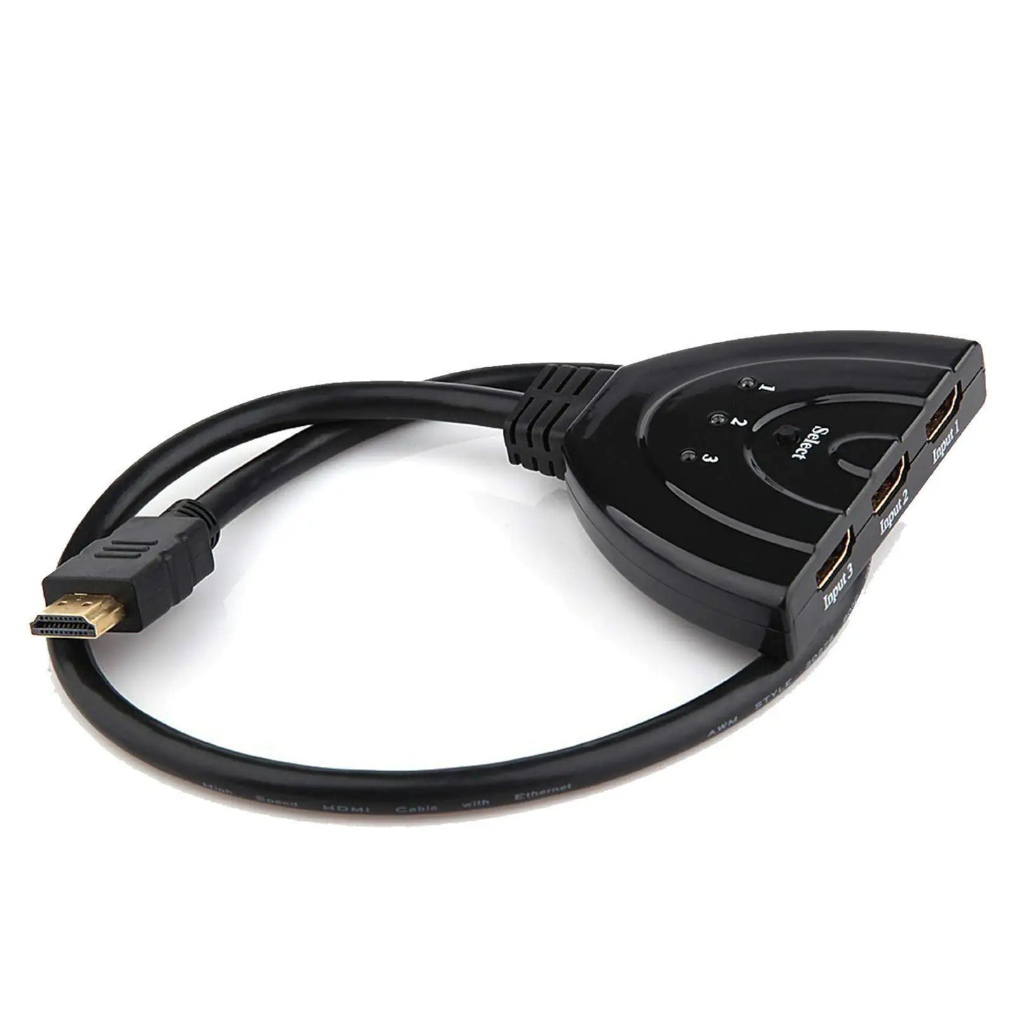 3 Port HDMI Splitter Cable 1080/4K Switch Switcher HUB Adapter for HDTV PS4 Xbox by Anti Spier