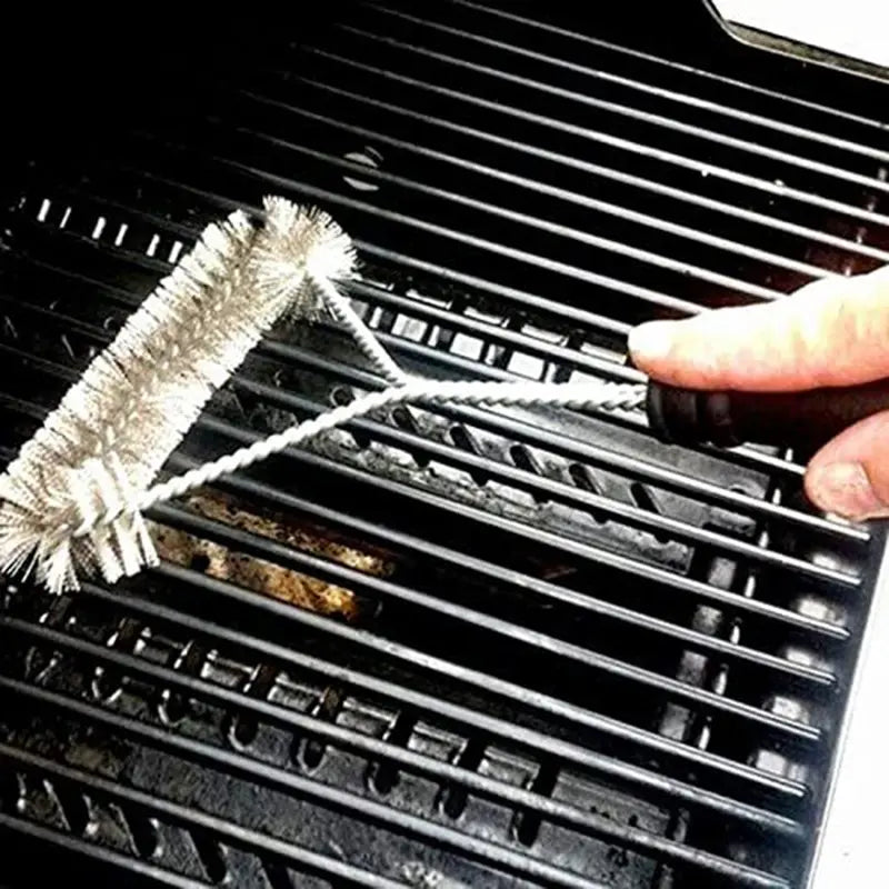 Stainless Steel BBQ Grill Cleaning Brush - 1pc Tool