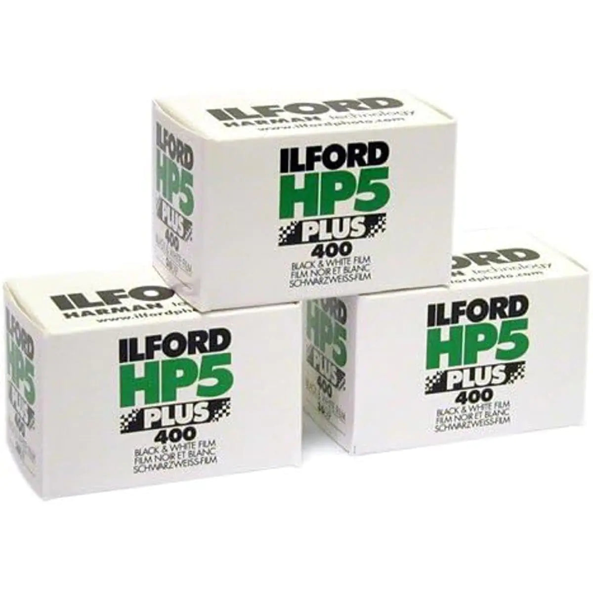 Ilford HP-5 Plus 400 35mm Black and White Professional Film ISO 400 24 Exposures 3-Pack