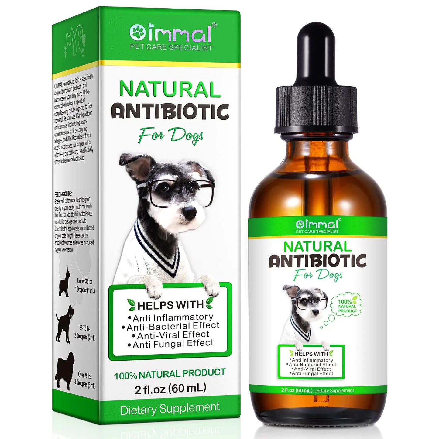 Antibiotics for Dogs Natural Antibiotic for Dog Allergy and Itch Relief Dog Multivitamin Pet Antibiotics Helps Support a Healthy Immune System Dog Allergy Support (1 Pack)