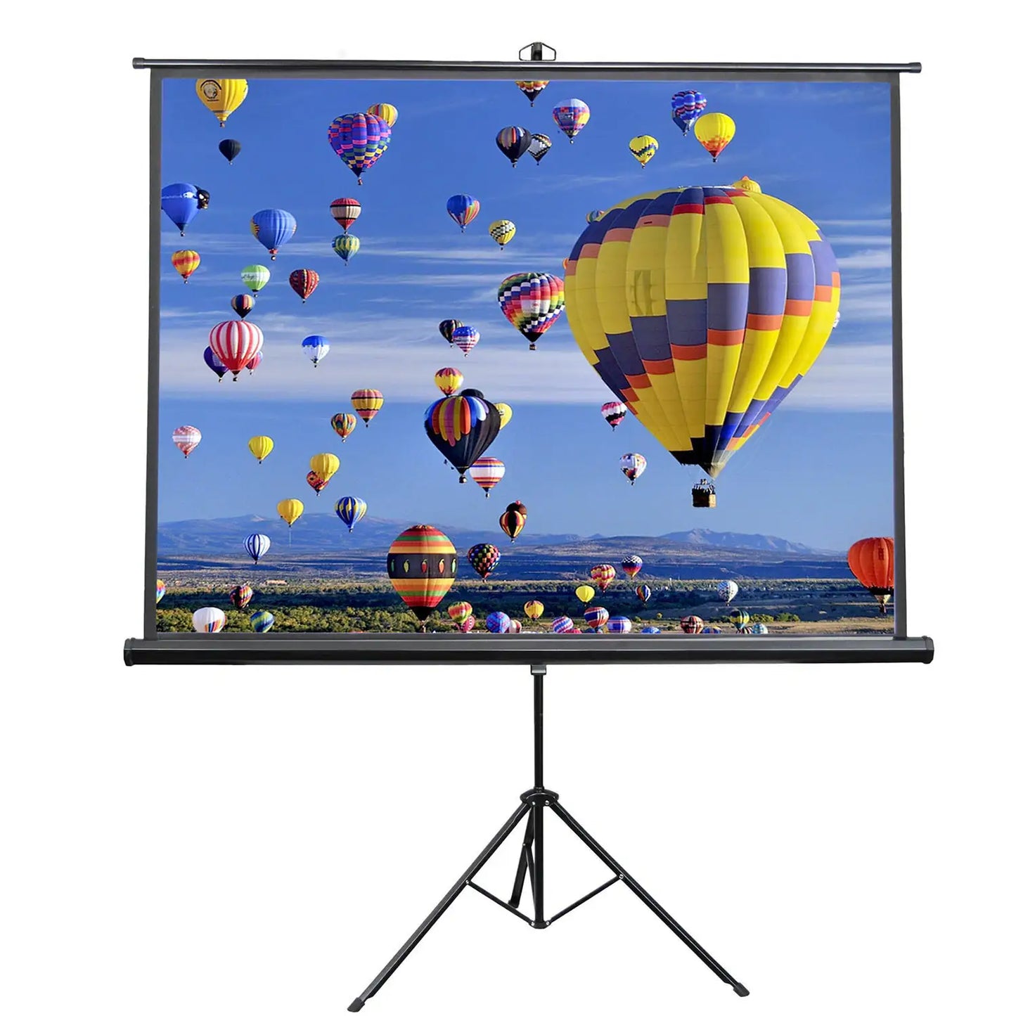 5Core Projector Screen with Tripod Stand 72" 4:3 Ultra HD Anti-Crease Indoor Outdoor Projection