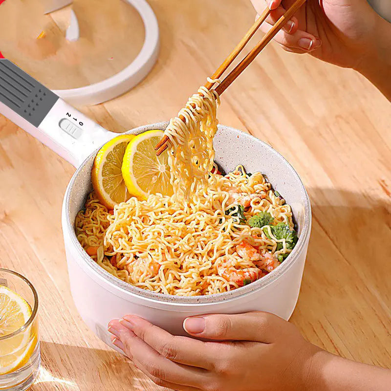 Multi-Functional White Electric Cooker for Students