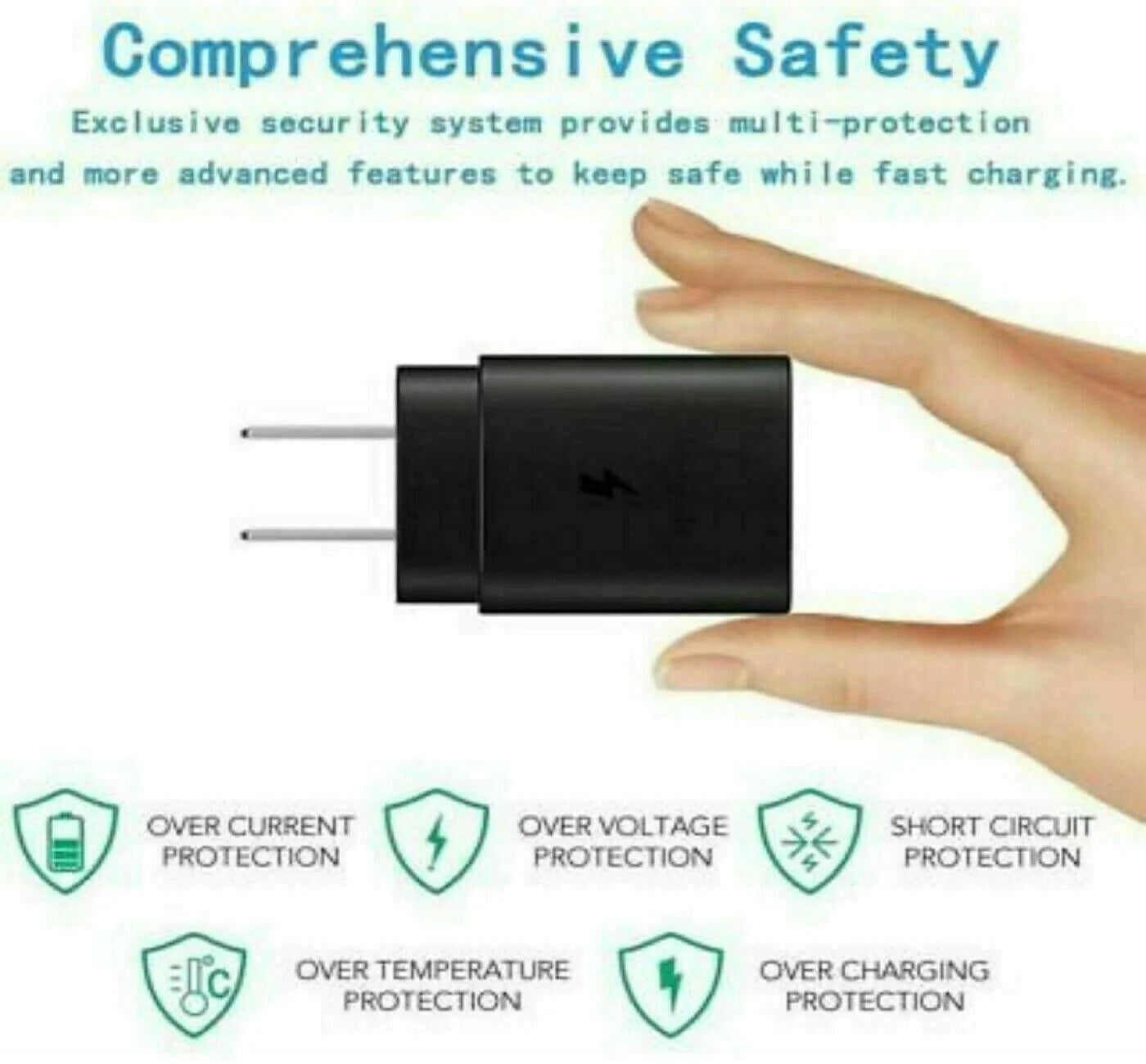 25w Super Fast Charger Type USB-C 10FT Cable For Samsung Galaxy S23 S22 S21 S20 by Anti Spier