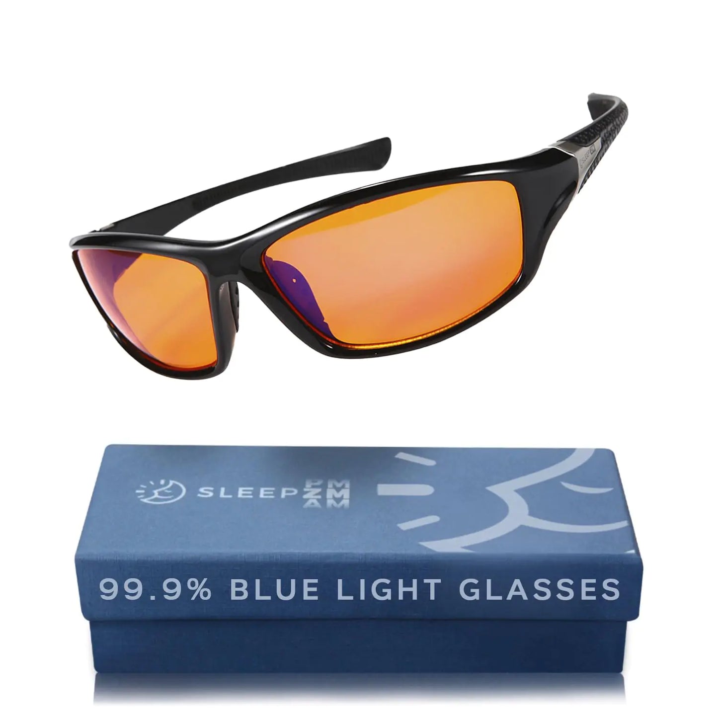 Sleep ZM Maximum Protection Blue Light Glasses - 99.9% Orange Blue Light Blocking Glasses for Better Sleep & Reduced Eye Strain eSports & Gaming Accessories Orange Computer Glasses for Women & Men