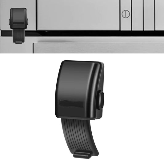 Updated Oven Lock Childproof Anglecai Mini Oven Door Lock Drill-Free Child Safety Oven Front Lock Baby Proofing (Black 1 Pack)