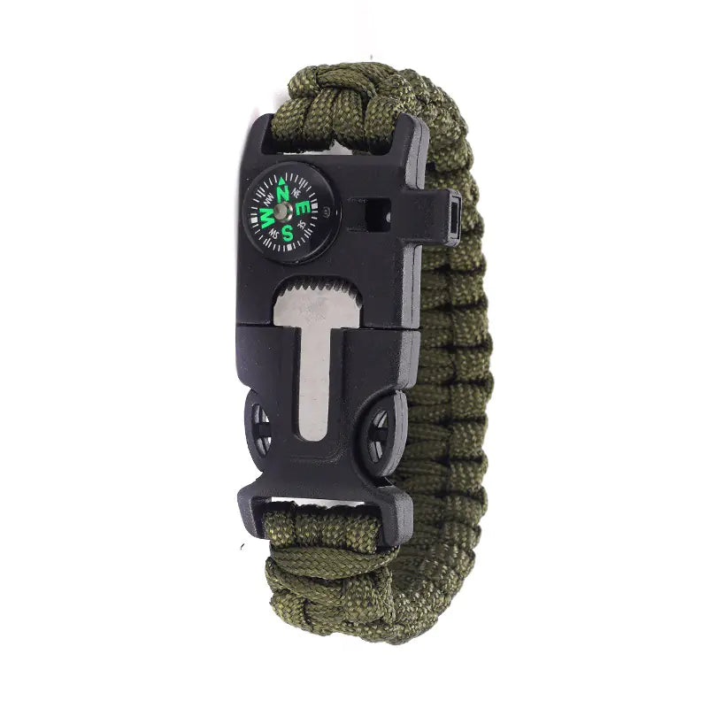 High Decibel Whistle Bracelet with Fire Starter (In Stock)
